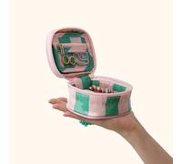 TEMU portagioie rosa e con nappe, multi-scomparto e cerniera - per viaggi, trucco e organizer di accessori di , regalo chic , portagioie