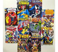 TEMU Poster 2D piatto, Poster 2D piatto, Marvel ! Set di 10 poster Marvel Supereroi , Set di 10 Spiderman Venom Avengers Adesivo Murale Periferico