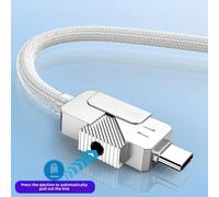 TEMU Pressa a una , estraendo e sfilando il cavo, cavo per cellulare Type-C , ricarica rapida con indicatore , universale Huawei Honor Vivo Xiaomi Redmi OPPO Oneplus, nuovo,