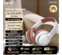 TEMU [Prodotto Ufficiale Acer] Cuffie Over-Ear Acer OHR559 OWS con Audio Surround ACS, Potenti, Lunga della Batteria, Bassa Latenza per Gaming, Vestibilità Confortevole, Portatili e Pieghevoli