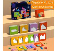 TEMU Puzzle di blocchi da costruzione Quick Quick Decision, gioco da tavolo , giocattolo interattivo per il , interazione di intrattenimento per a 2 giocatori, regalo di compleanno e Natale