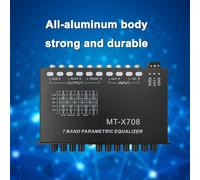 TEMU QMF ZY EQ7 Equalizzatore Professionale Per Auto, Equalizzatore A 7 Bande Per Audio Auto, Amplificatore Di Equalizzazione EQ, Equalizzatore Per Auto A 12V