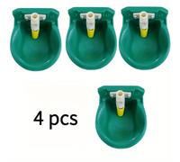 TEMU Quattro abbeveratoi e mangiatoie in PVC per animali, adatti per pecore, e - Mangiatoie resistenti per bestiame da esterno, progettate per robuste e facili da installare, mangiatoia per