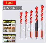 TEMU Questa di punte da trapano per pietra, che un kit versatile con punte in metallo duro, è per forare materiali come argilla, cemento, calcestruzzo, pareti in schiuma, rossi, vetro, legno e .