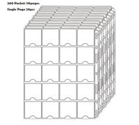 TEMU Raccoglitore per fermagli " x 2" - 200 tasche per monete da , compatibile con raccoglitori a 4 anelli (formato A4) e a 3 anelli (formato ), 10 fogli