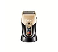 TEMU Rasoio Kemei a alternativo per testa , display digitale LCD, rasoio elettrico USB IPX4, rasoio elettrico KM-3209