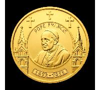 TEMU Replica 1pz Papa Francesco da (1936-2025) - Replica Realistica del con Ritratto e Firma - Regalo Religioso per Cattolici, Decorazione per Casa/Ufficio, Gettone Commemorativo