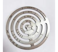 TEMU Righello in Acciaio Inossidabile a Curva Francese con Modelli di e Curve - Strumento Professionale per Tecnici, Progettazione Architettonica - Righello a Curva Francese per e Designer