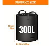 TEMU (Sacchetto da giardino riutilizzabile da 300 litri, ) Sacchetto per foglie, utilizzato per caricare rifiuti di foglie, sacchetto per rifiuti da , sacchetto per prato e