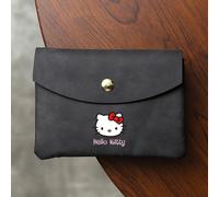 TEMU Sanrio Hello Kitty Portafoglio 2-in-1 e Portamonete, Porta Carte con Cerniera e Grande Capacità, Porta Monete, Tema Animati, per la Scuola e l'Uso , per Contanti e Carte di