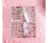 TEMU Sanrio Hello Kitty & Rilakkuma Anime Libro di Adesivi - Adesivi in Stile Die-Cut e Laser-Cut con Personaggi & Kuromi, Fogli Rosa/ Plastica per Scrapbooking, Diari, Regali ( Ufficiale)