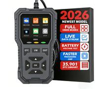 TEMU Scanner per auto professionale - Strumento completo con funzionalità complete, /svuotamento e controllo motore, senza batteria