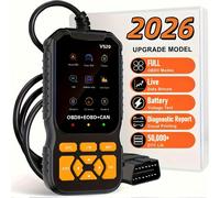 TEMU Scanner Professionale, Alimentato USB, Rilevatore Motore, Lettore , Tester Batteria, I/M Ready, Supporto 10 Lingue, a Tutti i Veicoli con Protocollo OBD II dal 1996, Nessuna Batteria Richiesta