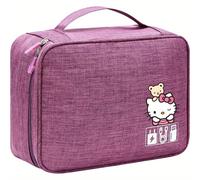 TEMU Scatola Portatile Sanrio per Cavi e Accessori Elettronici, Organizzatore da Viaggio con per Caricabatterie, Power Bank e Cavi, Custodia per Tecnologia