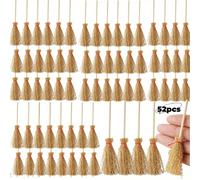 TEMU Scopette Mini da 52 Pezzi con - per Halloween, Cosplay e Decorazioni per Feste, Decorazioni Halloween|Scopette Decorative|Design Naturale