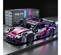 TEMU Serie Neon, di Auto con Blocchi da Costruzione - Set di Blocchi da Costruzione per Auto Fantastiche, con Design , Facile da Assemblare e Operare, a Collezionisti, Regali per le Feste e Compleanni