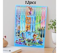 TEMU Set autorizzato di 12 penne cancellabili Disney Zootopia, penne gel con punta fine da 0,5 mm, ideali per l'ufficio, la scrittura e il disegno! Un regalo per le feste e i compleanni