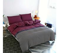 TEMU Set copripiumino patchwork a profondo con motivo screziato da 3 pezzi, e confortevole, per camere da letto e camere degli ospiti, un copripiumino + due federe, senza imbottitura