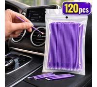 TEMU Set da 120 pennelli per micro , applicatori di pulizia a setole morbide per auto, bocchette d'aria, fessure dei pannelli e rimozione della