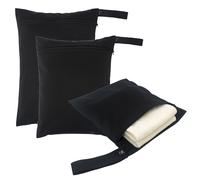 TEMU Set da 3 borse bagnate riutilizzabili con con cerniera per lavabili, per viaggio, spiaggia, piscina, , , palestra, yoga, vestiti bagnati, costume da bagno, salviette umidificate