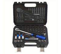 TEMU Set da 32 pezzi che una chiave dinamometrica da 1/4 di pollice con 72 , adatta per la riparazione di auto e biciclette, nonché per uso .