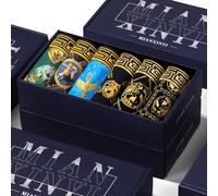 TEMU Set da 6 pezzi in confezione regalo, stile lussuoso -oro, boxer da sottili, traspiranti, confortevoli e ad asciugatura rapida