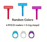 TEMU Set da 6 pezzi per guidata: evidenziatori Finger Focus, per guidata per strumenti per dislessia, segnalibri e ausili per la per dislessia. Colori spediti casuale