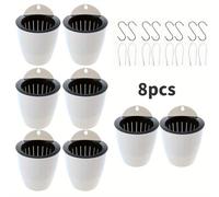 TEMU Set da 8 pezzi, Fioriere da appendere a parete per pigri, Piccoli vasi da giardino sospesi, per verde /giardinaggio da balcone/piante in vaso da scrivania, Ideali come regalo per giardinaggio ,