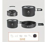 TEMU Set da Cucina Pieghevole in di Alluminio per Campeggio all', a 5-6 Persone - Teiera e Pentola con + Borsa Rete Portatile per Escursioni Sentieristiche & Uso Durevole nella Tua Kitchen Outdoor