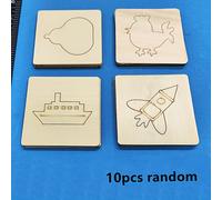 TEMU Set di 10 giocattoli educativi, tra cui un kit di stencil da disegno in legno, puzzle da colorare e una lavagna da disegno, come regalo per Natale, Halloween e il Ringraziamento