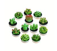 TEMU Set di 12 candele a luce verde a forma di cactus - Senza , stile decorativo a per la decorazione ed speciali - Ideali per il Ringraziamento, compleanni, matrimoni, festa della e