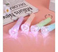 TEMU Set di 12 mini torce, casuale, luce LED multicolore, dotato di cordino per appenderlo, e portatile, per regali e uso (stile macaron)