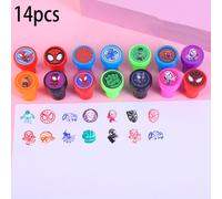 TEMU Set di 14 francobolli Marvel , adatti come premi per studenti, ricompense in classe, kit fai da te fai-da-te a colori , ideali per scrapbooking, compleanni e regali per feste