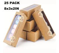 TEMU Set di 25 scatole per macaron progettate per contenere 5-7 macaron, ideali per caramelle e , complete di nastro per l'imballaggio