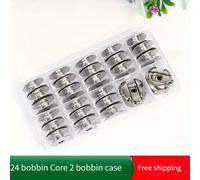 TEMU Set di 26 Bobine per Macchina da Cucire Industriale Flatbed, 24 Bobine + 2 Bobine/Combinazione di 30 Bobine. Parti e Strumenti per Macchine da Cucire. Custodia Portatile