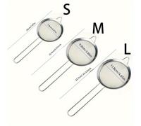 TEMU Set di 3 Colapasta in Acciaio Inossidabile a Maglia Fine - Utensili da Cucina Durevoli e Facili da Pulire per Cottura e Pasticceria, per Filtrare l'Olio e Setacciare la Farina