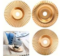 TEMU Set di 3 ruote diamantate per smerigliatrice angolare da 100 mm - senza bisogno di elettricità | Funzioni di smerigliatura, lucidatura e rifinitura | per fai da te e lavorazione del legno