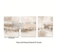TEMU Set di 3 stampe artistiche astratte 2D, con pennellate minimaliste moderne, opere d' nordiche su tela per la decorazione delle pareti degli spazi interni