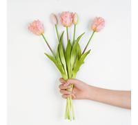 TEMU Set di 5 bouquet di tulipani a forma di pappagallo , ideali per la decorazione e ufficio, per matrimoni, fidanzamenti, anniversari, San, addii al nubilato, Natale e celebrazioni festive