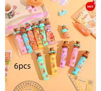 TEMU Set di 6 mini evidenziatori a forma di Capibara - Design a bottiglia da , per segnare appunti, organizzare orari e schizzare. Un'ottima idea per il o come regalo di compleanno