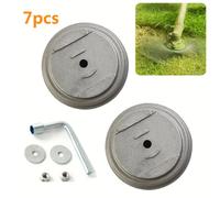 TEMU Set di 7 basi per lame di decespugliatore elettrico | copertura di ricambio, parti per attrezzi da giardino | Aggiunte per decespugliatori, attrezzature per giardinaggio