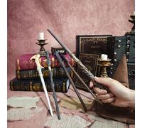 TEMU Set di bacchette Harry Potter 5 pezzi - Bacchette da costume di Halloween, bacchette da stregone adatte per Halloween, Natale, giochi di ruolo e collezionisti di regali