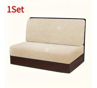 TEMU Set di coperture per in jacquard con foglie, , custodia per da campeggio con cuscino e retro