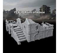 TEMU Set di Miniature per RPG - Elevata in e Rovine per da Tavolo, Città in per TTRPG, Spezzata e Strutture di Ponti in Diluizione