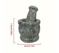 TEMU Set di Mortaio e Pestello Manuale in Vintage - da Cucina in per Erbe, Spezie e Condimenti