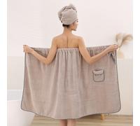 TEMU Set pezzi per donna con gonna da bagno indossabile e cuffia da doccia a ananas