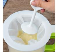 TEMU Set pezzi Setaccio per alimenti a rete ultra fine con scolapasta + schiacciapatate, per e soia - Setaccio da cucina durevole, per artigianato e pasticceria