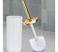 TEMU Set Scopino WC e Porta Copri - Struttura Resistente alla , Design Antispruzzo e Setole Durevoli, con Vassoio , e Base - per la Pulizia Sanitaria in Bagni, Spazi Commerciali