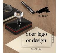 TEMU Sigillo personalizzato con - Carica un con , sigillo personalizzato per indirizzo, design rettangolare , come regalo di compleanno e Natale per