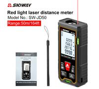 TEMU SNDWAY Laser ad Precisione 50m/70m/100m/120m Strumento di Misurazione Laser Digitale con Display LCD, Laser per Misurazione Indiretta/Area/Volume, a Bolla Dural in/Ft/Ft+in/M